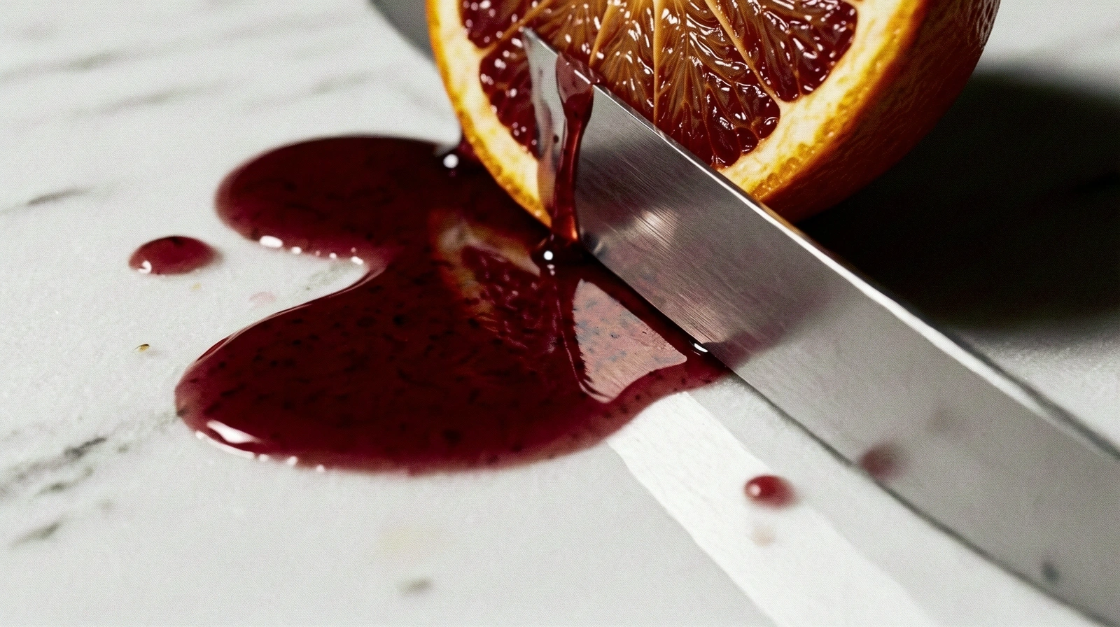 Seasonal blood orange preparation